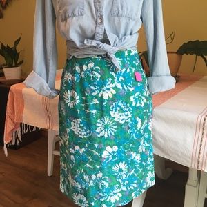 Pretty Floral Vintage Pencil Skirt